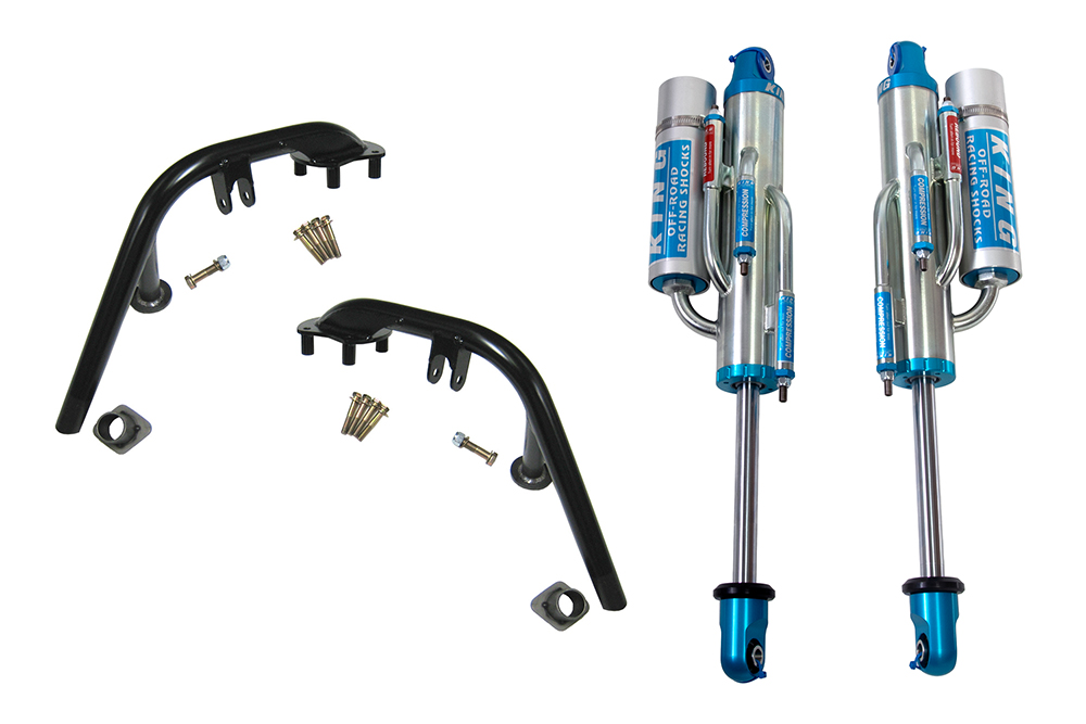 2007-2021 TOYOTA TUNDRA FRONT SUSPENSION UPGRADE SECONDARY SHOCK HOOP AND BYPASS SHOCK PACKAGE