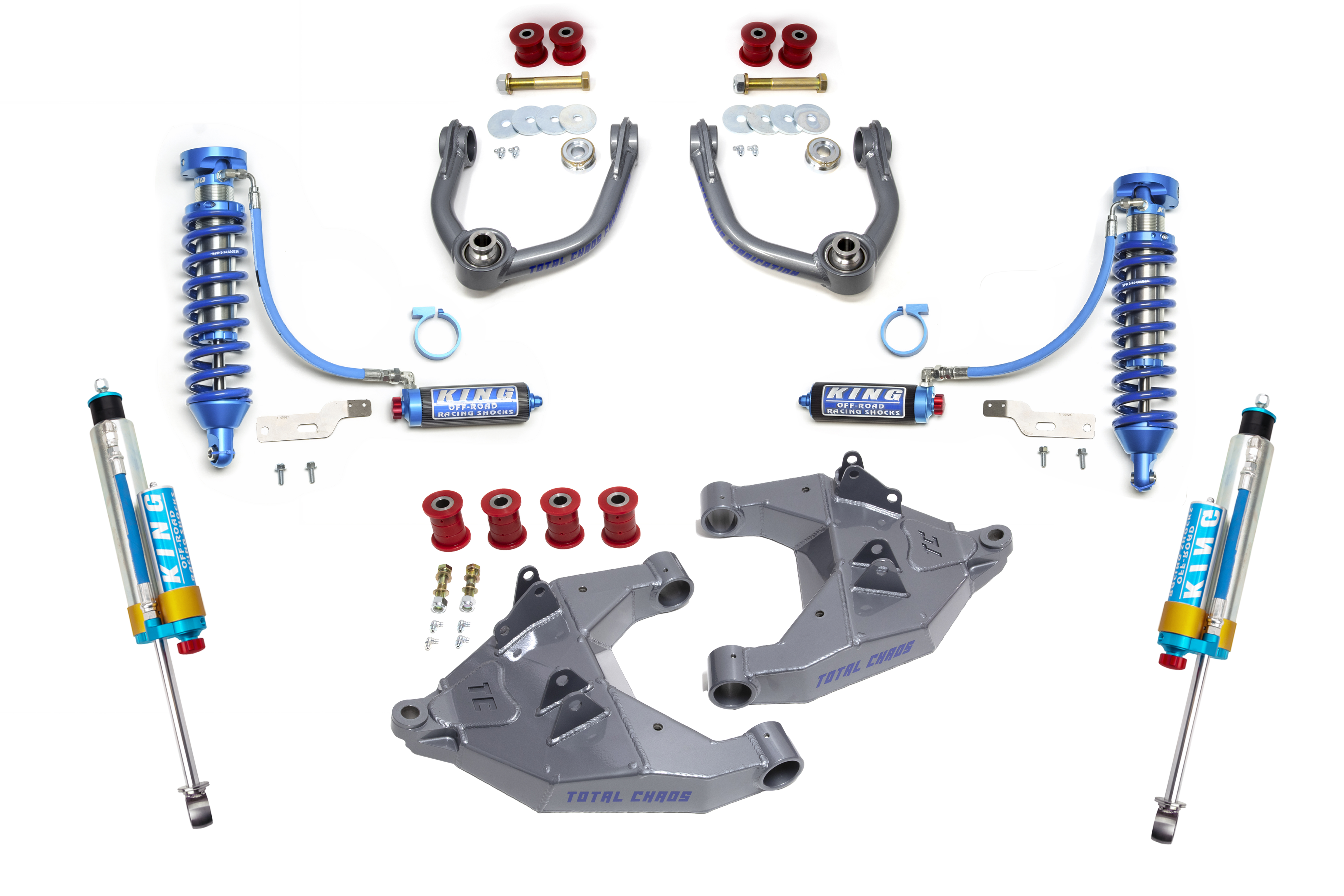 1996-2002 TOYOTA 4RUNNER FRONT AND REAR SUSPENSION LIFT MID TRAVEL UCA LCA / KING COILOVER KIT