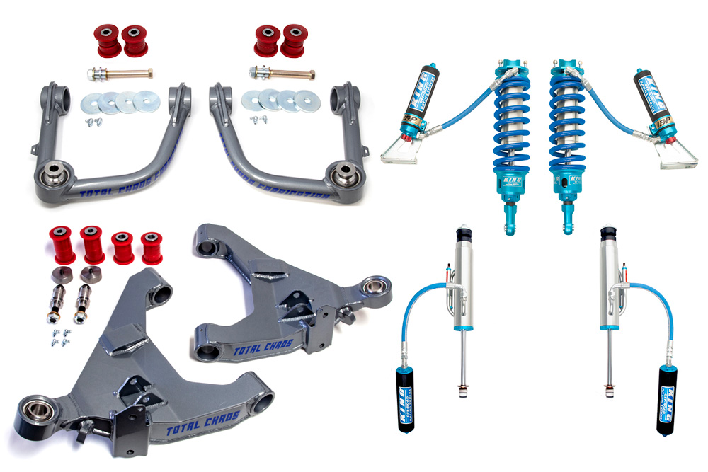 2003-2009 LEXUS GX470 KDSS FRONT AND REAR SUSPENSION LIFT MID TRAVEL KDSS UCA LCA / KING COILOVER AND REAR SHOCK KIT