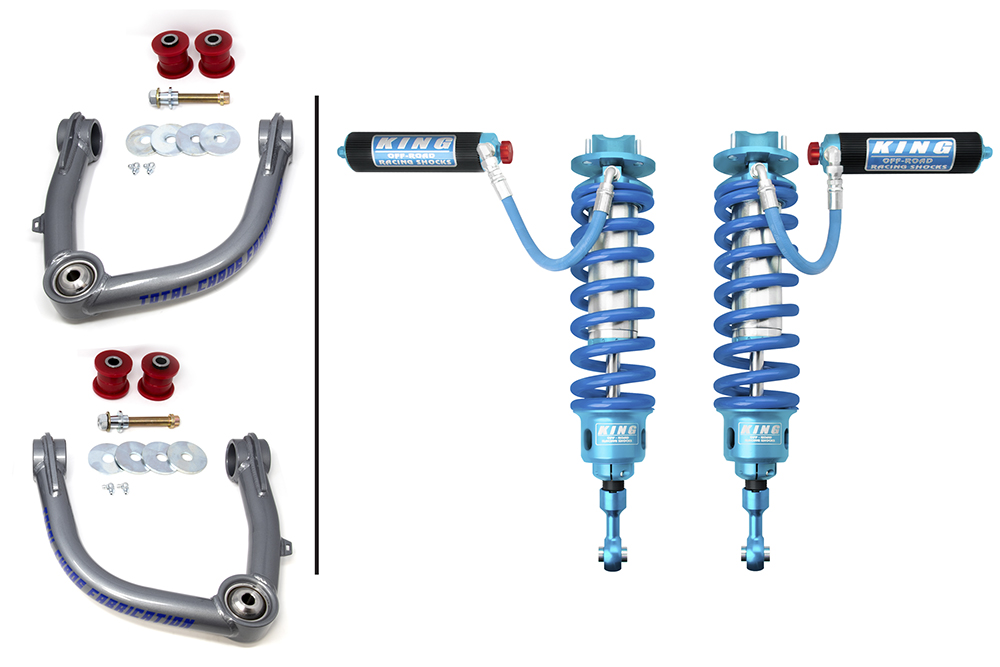 2008-2021 TOYOTA LAND CRUISER 200 SERIES FRONT SUSPENSION LIFT UNIBALL UCA / KING COILOVER KIT