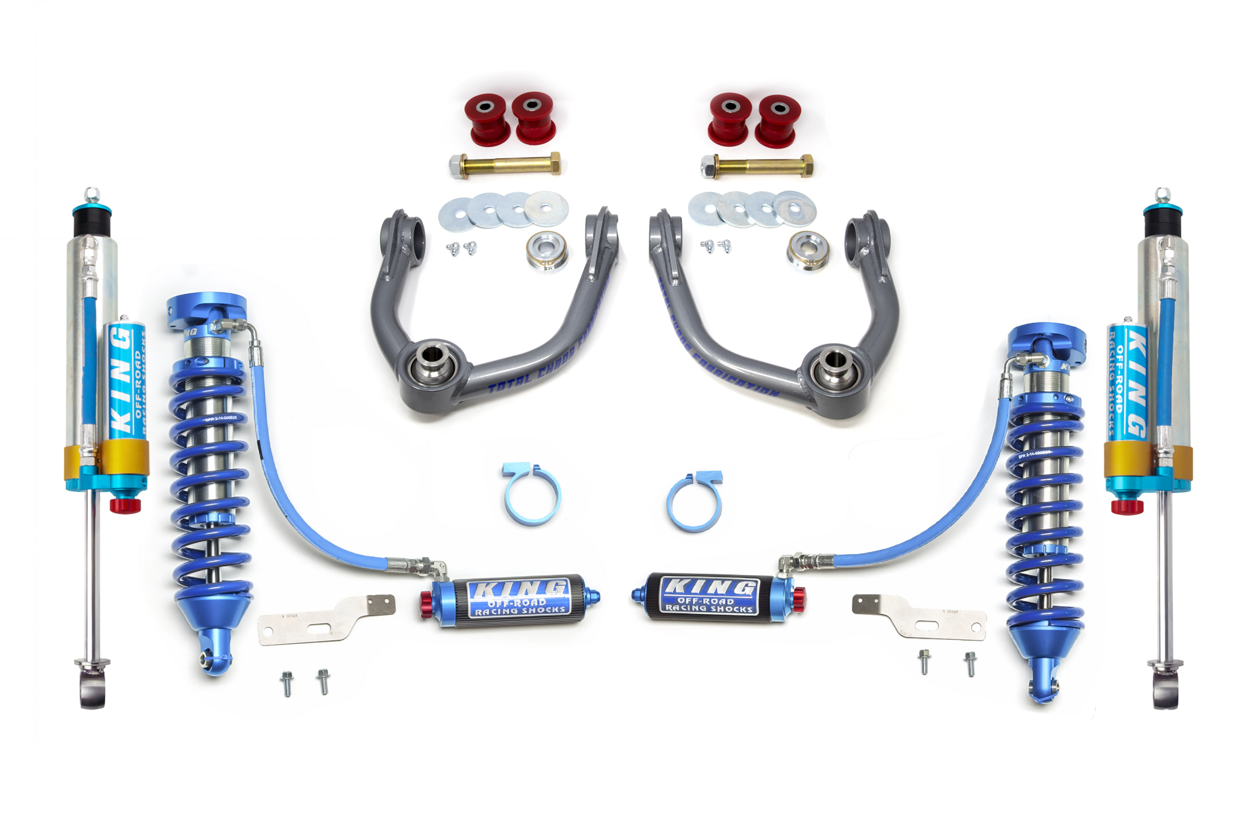 2001-2007 TOYOTA SEQUOIA FRONT AND REAR SUSPENSION LIFT UNIBALL UCA / KING COILOVER KIT