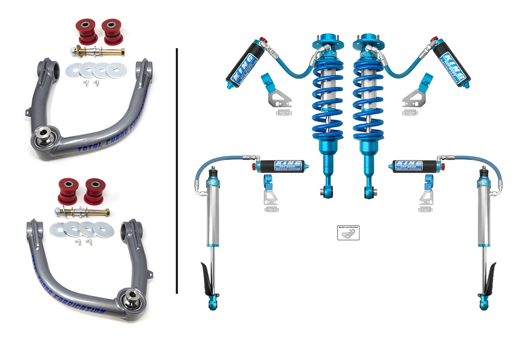 2024-CURRENT TOYOTA TACOMA FRONT AND REAR SUSPENSION LIFT KIT UNIBALL UCA / KING COILOVER KIT