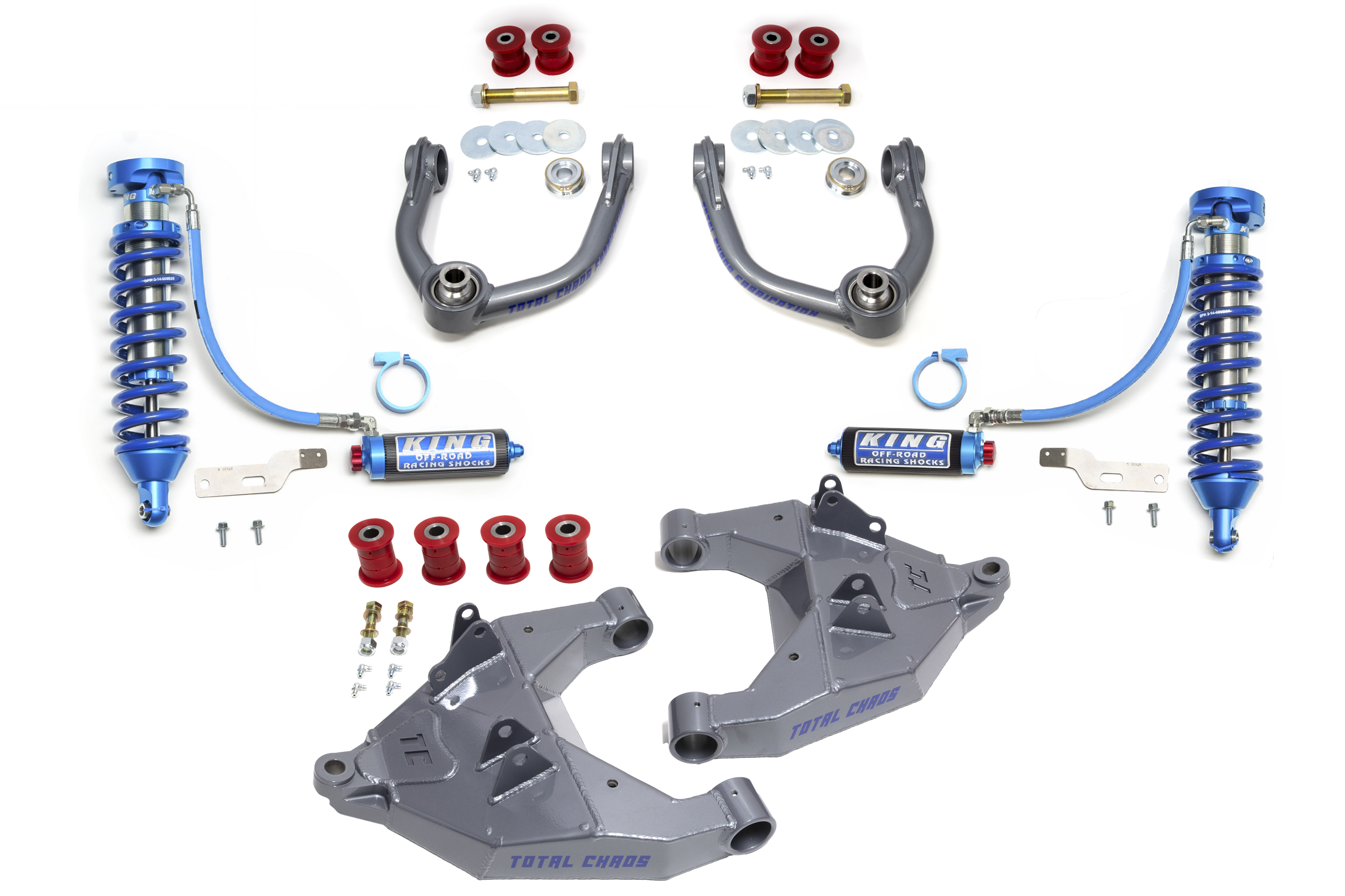 1996-2004 TOYOTA TACOMA FRONT SUSPENSION LIFT MID TRAVEL UCA LCA / KING COILOVER KIT