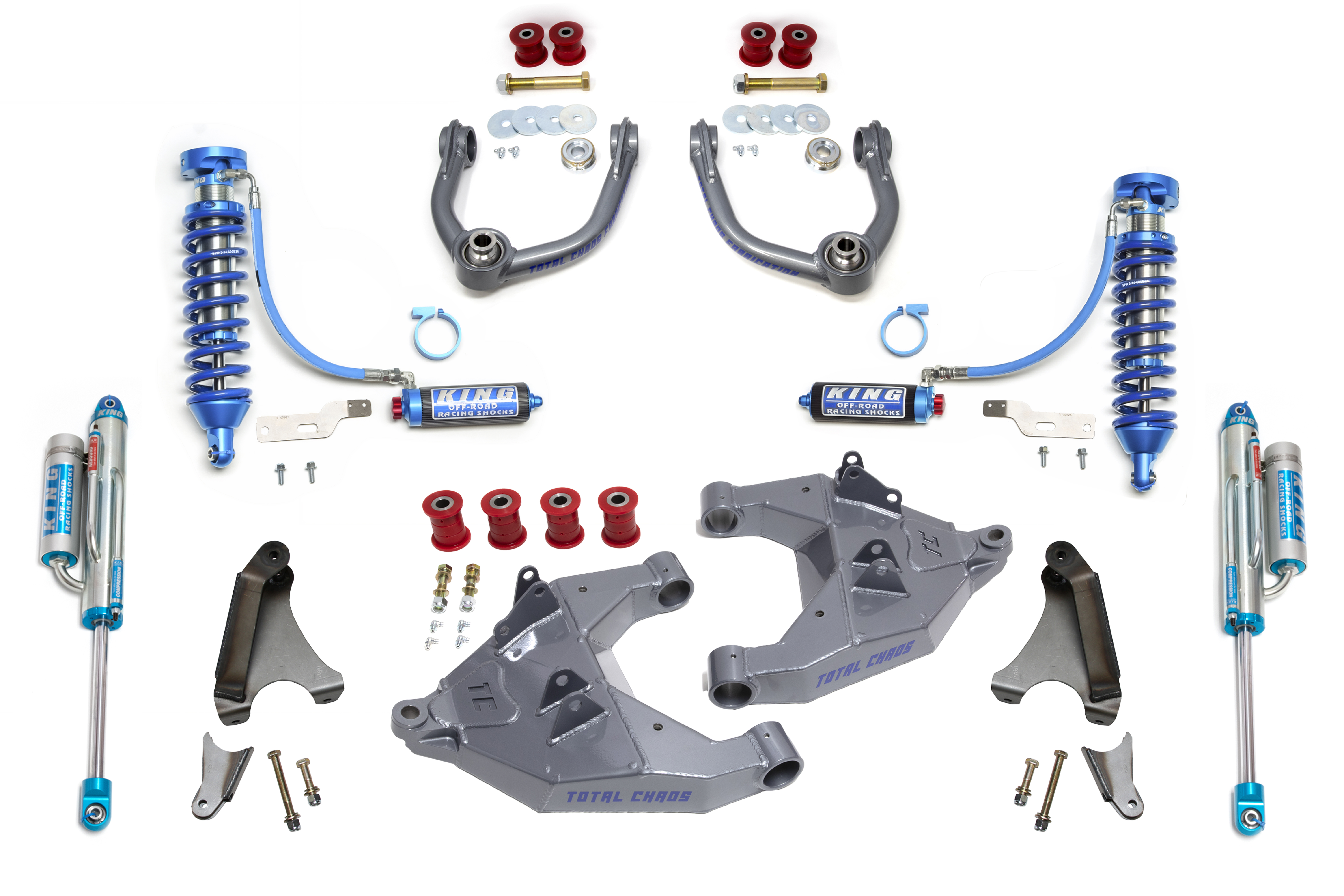 1996-2004 TOYOTA TACOMA FRONT SUSPENSION LIFT MID TRAVEL UCA LCA / KING COILOVER KIT