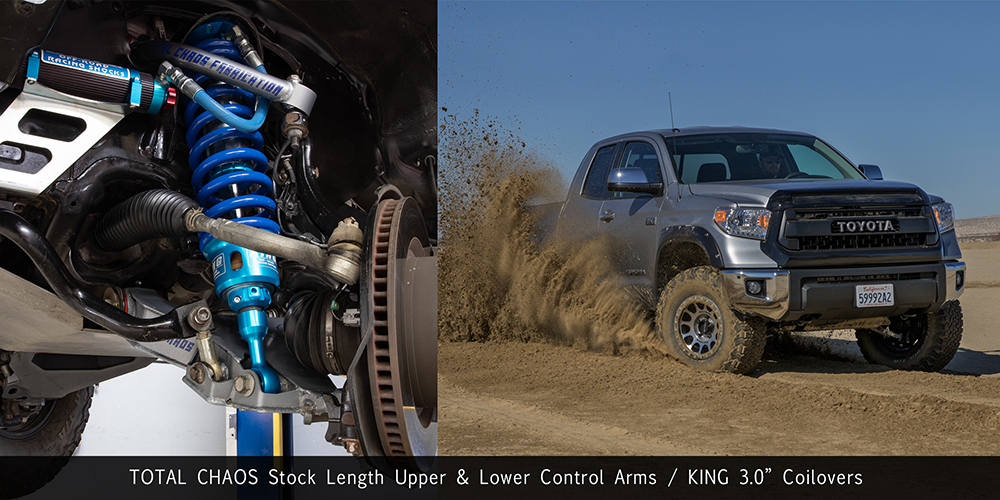2nd gen toyota tundra mid travel suspension uniball uca lca king coilovers