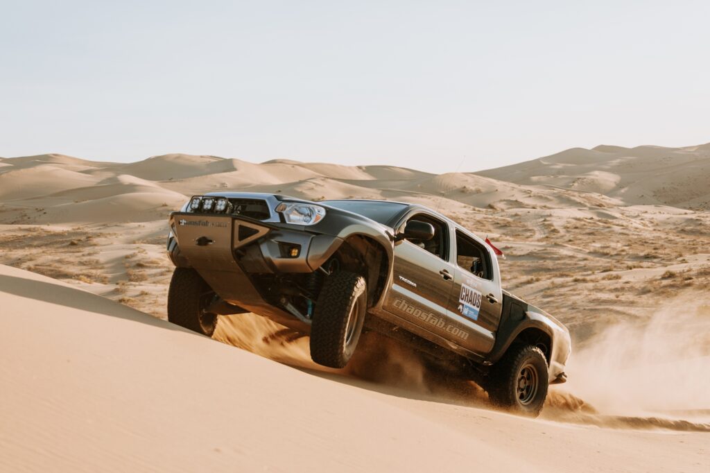 2nd Gen Tacoma Prerunner with spindle gussets and long travel suspension