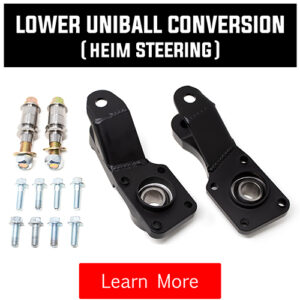 1996-2004 toyota tacoma lower uniball conversion compatible with heim steering